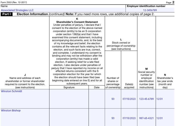 Form 2553