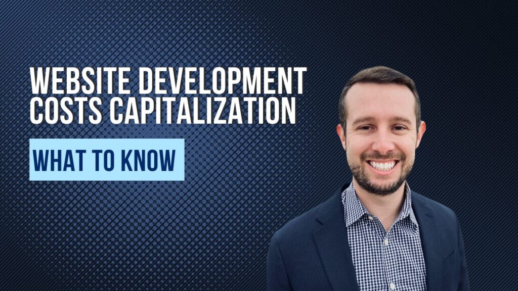 Website Development Costs Capitalization